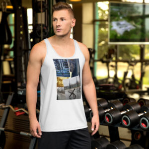 Tanktop Unisex Design Flucht vor Krieg auf a2bshop